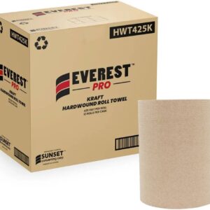 EVEREST HWT425k - 425 Feet Select Kraft Roll Hand Towels 12 Rl/Cs - H045