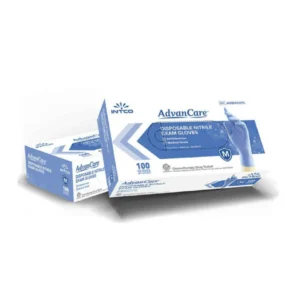 intco blue nitrile examination gloves – 3.5 mil, powder free, latex free