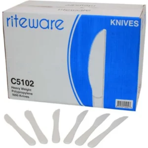 riteware white knives – heavy weight, 1000/cs (c5102)